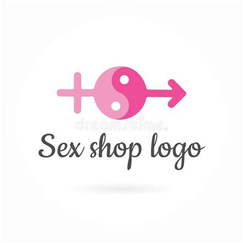 Molde Do Logotipo Da Loja Do Sexo Conceito Adulto Da Loja Ilustração Do Vetor Ilustração De