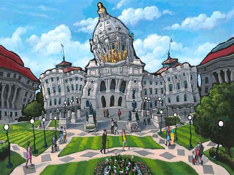 Capitol Building Painting at PaintingValley.com | Explore collection of ...