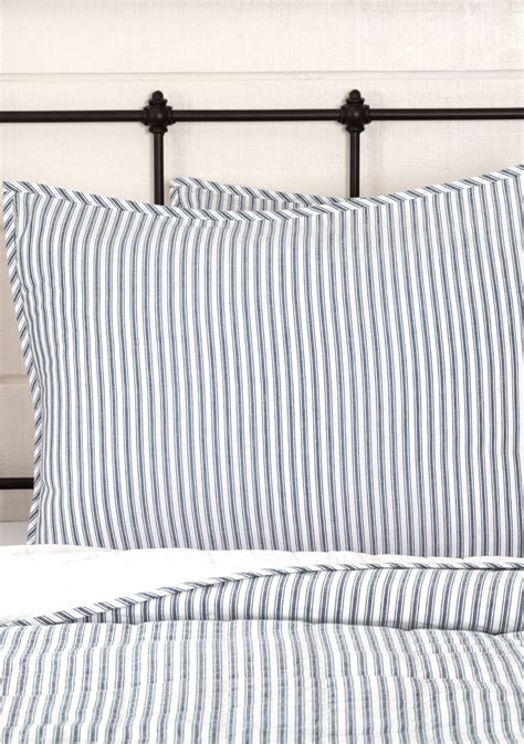 Ashton And Willow Farmhouse Bedding Miller Farm Ticking Stripe Sham