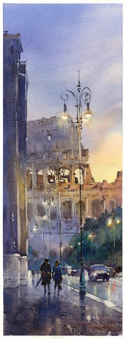 Igor Sava Watercolor Paintings Watercolor Landscape Watercolor