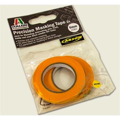 Fita semiadesiva para máscara de pintura Masking Tape 6 mm X 18m 2