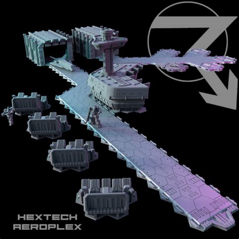 3d Printable Hextech Aeroplex Core Bundle Battletech Compatible