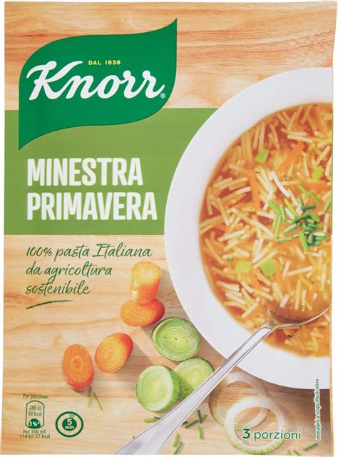 Knorr Minestra Primavera Piatti Pronti Knorr Con 100 Pasta Italiana Grano Da Agricoltura