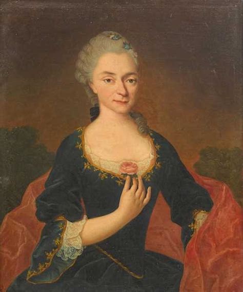 French School 18th Century Portrait Of A Noblewoman Mutualart