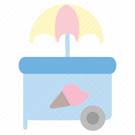 Ice cream cart, ice cream shop, ice cream, food and restaurant, desert, sweet icon - Download on ...