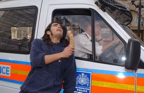 Russell Brand Dildo Front Police Van Editorial Stock Photo Stock