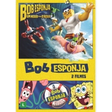 Dvd Bob Esponja Um Herói Fora DÁgua Bob Esponja O Filme 2 Dvds