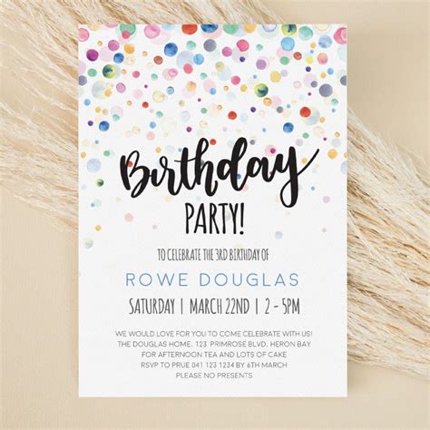 Birthday Invitations