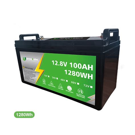 U Greenelec Solar Lithium Ion Battery 12V 100ah 150ah 200ah RV Golf