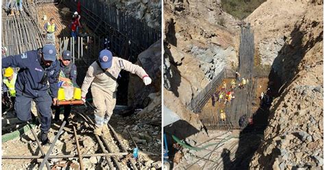 Real Del Monte Huasca Derrumbe En Obra Carretera Mata A Trabajadores