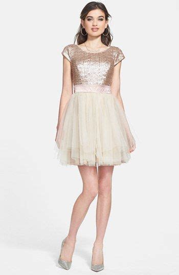 Trixxi Sequin And Tulle Party Dress Juniors Nordstrom Junior Party