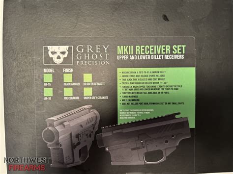 Grey Ghost Mkii Billet Receiver Set Northwest Firearms