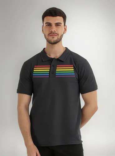 Pride Playera Tipo Polo Unisex Arcoiris Gay Lgbt Meses sin interés