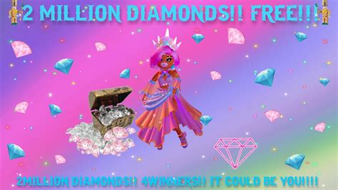 2 Million Diamonds Giveaway In Royale High [1 Million Diamonds Winner Announced ] Youtube