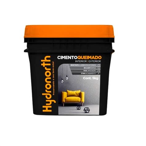 Efeito Cimento Queimado Fosco 5kg Hydronorth Floresta Negra Frete grátis