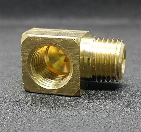 Short Radius Threaded 1/2 Inch Brass Section Elbow, For Gas Pipe at Rs ...