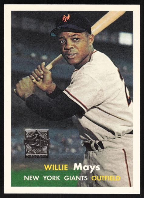 Topps Willie Mays Commemorative Reprint Card Topps Ebay