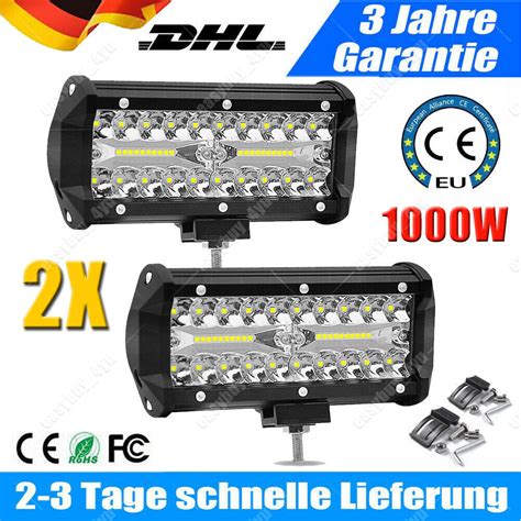 X Led Arbeitsscheinwerfer Kfz W V V Auto Flutlicht Traktor