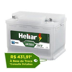 Bateria De Carro Heliar 60Ah HF60DD Reis Baterias Reis Baterias