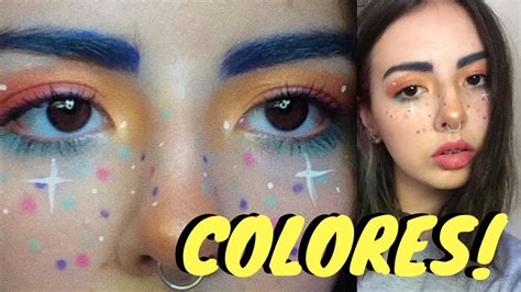 Tutorial Maquillaje Colorido Y Facil Youtube