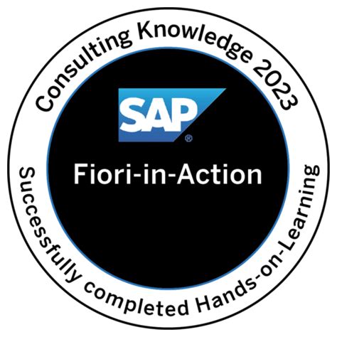 Consulting Knowledge 2023 - Fiori-in-Action - Credly