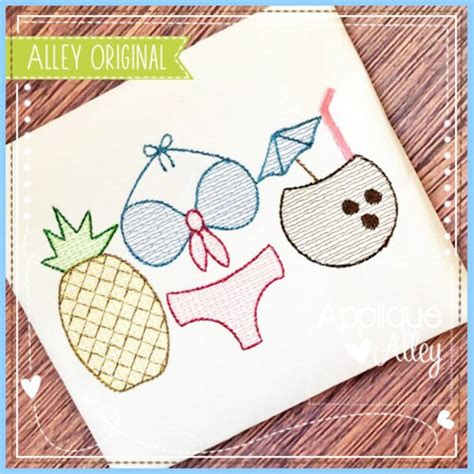 Pineapple Bikini Etsy