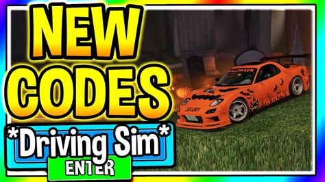 Driving Simulator October 2021 Codes Halloween All New Roblox Driving Simulator Codes Youtube