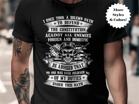 I Once Took A Solemn Oath To Defend The Constitution T Shirt Flag T