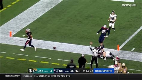 Kyle Dugger Interception Patriots Vs Jaguars Youtube