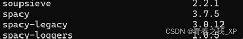 【自然语言处理系列】手动安装和测试spacy中en Core Web Sm模型的详细教程 查看spacy的版本 Csdn博客