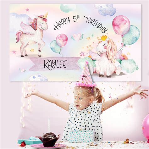 Personalised Banners. Kids Birthday Banners & Backdrops