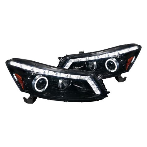 Spec D Honda Accord Sedan Black Smoke Halo Projector Led