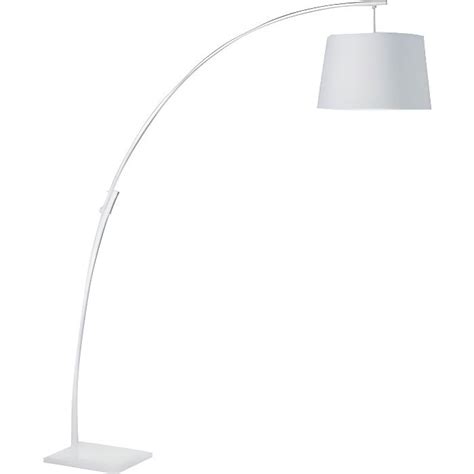 Lampadaire arc métal base marbre abat jour tissu diamètre 40cm E27 40W