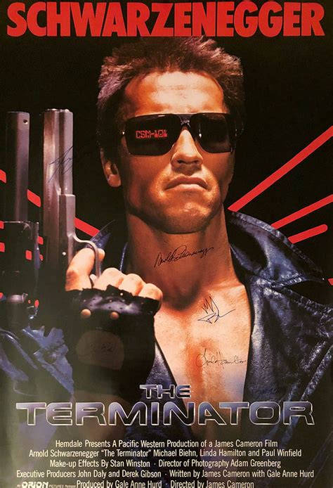 Signed the Terminator Movie Poster - Etsy