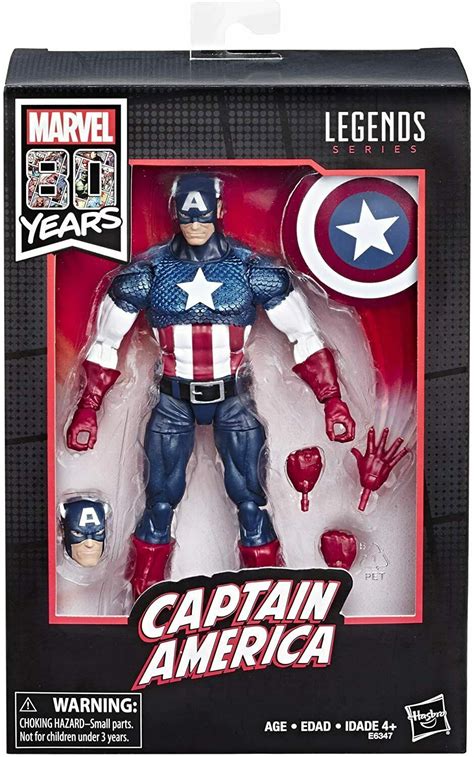 Hasbro Marvel Legends 80th 80 Years Captain America Action Figure Brand