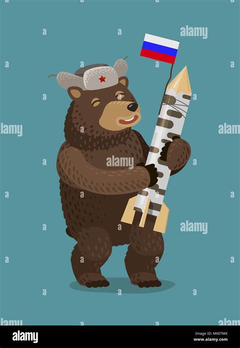 Russian bear cartoon hi-res stock photography and images - Alamy