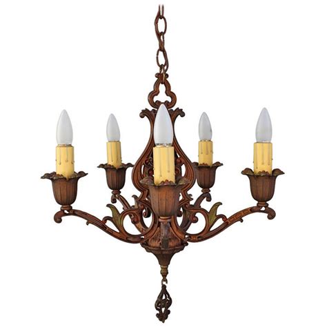 Classic Spanish Revival Polychrome Chandelier At 1stdibs