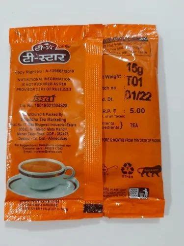 T Star BOP 13g Premium CTC Tea Granules 15g At Rs 5 Packet In