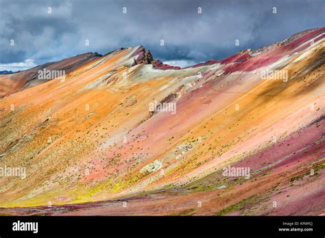 Vinicunca Peru Winicunca Rainbow Mountain M In Andes