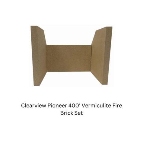 Clearview Pioneer 400 Vermiculite Fire Brick Set Simply Stoves