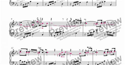 Three Part Invention Sinfonia No 5 BWV 791 Urtext Second Part Notes