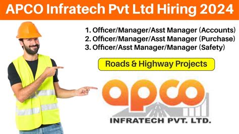 Apco Infratech Pvt Ltd Hiring Hiring For Multiple Positions