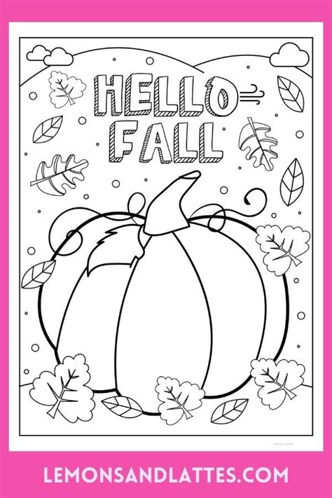 Happy Fall Coloring Pages | Fall coloring pages, Coloring pages ...