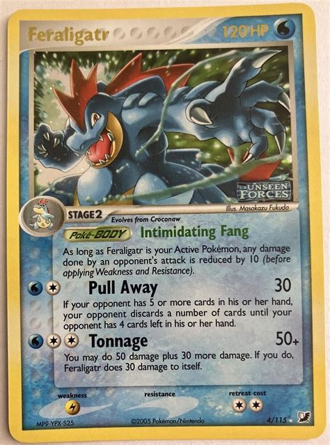 Feraligatr Reverse Holo Prices Pokemon Unseen Forces Pokemon Cards