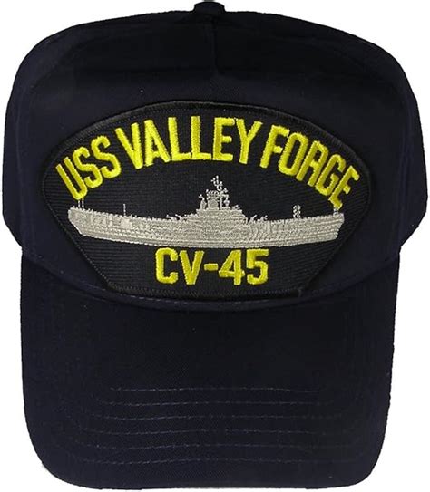 Uss Valley Forge Cv 45 Hat Navy Blue Veteran Owned