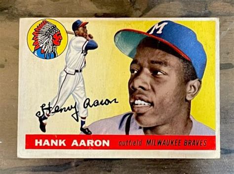 Topps Hank Aaron Rookie Era Nd Yr Baseball Card Ex Excellent