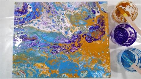 Mixing Acrylic Paint With Pva Glue As A Pouring Medium Recipe