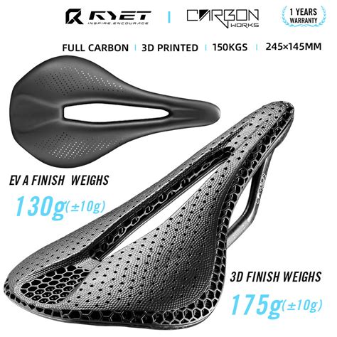 Ryet Carbon D Printed Saddle Mm G Bike Seating For Men