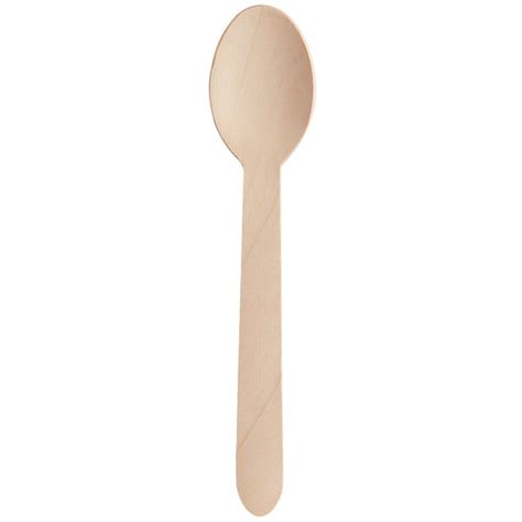 EcoChoice 6 1 4 Compostable Wooden Spoon 25 Pack