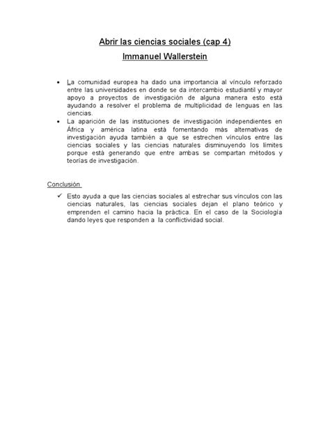 Abrir Las Ciencias Sociales Pdf